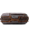 KTM-656467 Waxed Canvas Travel Duffle Bag with Leather Trim
