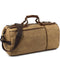 KTM-656467 Waxed Canvas Travel Duffle Bag with Leather Trim