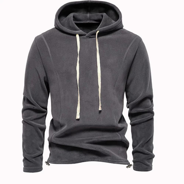KTM-657555 Men's Padded Solid Color Sweatshirt Rocker Fleece Warm Outdoor Coat Men's Reversible Fleece Punching Jacket Inner Guard Cardigan