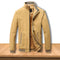 KTM-662675 Mens Winter Iacket Coat Velvet Thickened Cold Resistant Warm Windproof Waterproof Plush Standing Collar Men's Coats