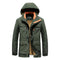 KTM-663571 Men's Casual Fall/Winter Assault Puffer Blouson Thick Down Warm Hooded With Stand Collar Clothing Winter Men's Coats