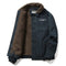 KTM-666579 Men's Winter Thickening Lamb Wool Cotton Coat With Hooded Velvet Collar Short Pilot Jacket Workwear Puffer Jacket