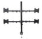 KTM-684883 Height Adjustable Desktop Monitor Stand for Ergonomic Viewing