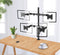 KTM-684883 Height Adjustable Desktop Monitor Stand for Ergonomic Viewing