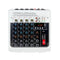 KTM-686675 6-Way Multi-Function Mixer with Bluetooth, MP3 Input, 3-Band EQ, Built-in Delay Effect, RCA Output, and +48V Phantom Power