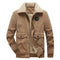 KTM-692499 Mens Winter Iacket Coat Striped Velvet Cotton With Thickened Lamb Cashmere Plus Size Men's Jackets Men's Coats