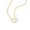KTM-710995 18k Gold Plated Heart Shell Pendant Necklace Trendy Stainless Steel Jewelry Wholesale