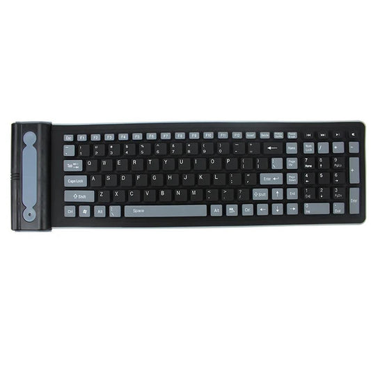 KTM-714771 Wireless Waterproof Azerty Silicone Keyboard with 2.4G USB for PC