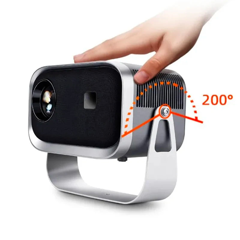 KTM-720211 1080P WiFi Mini Short Throw Projector for Home Cinema and Kids Entertainment