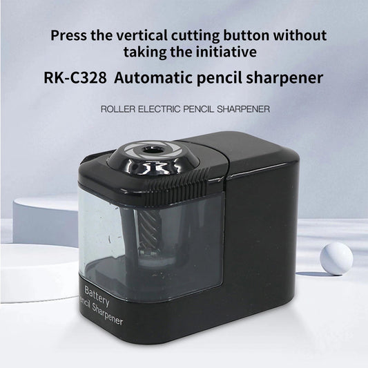 KTM-721619 Automatic Pencil Sharpener with Helical Steel Blade for Safe Use by Students, Artists, and Adults