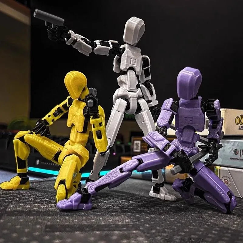 KTM-727379 Movable 3D Dummy Robot Anime Action Figure - PVC Multifunctional Fidget Toy for Kids with Autism