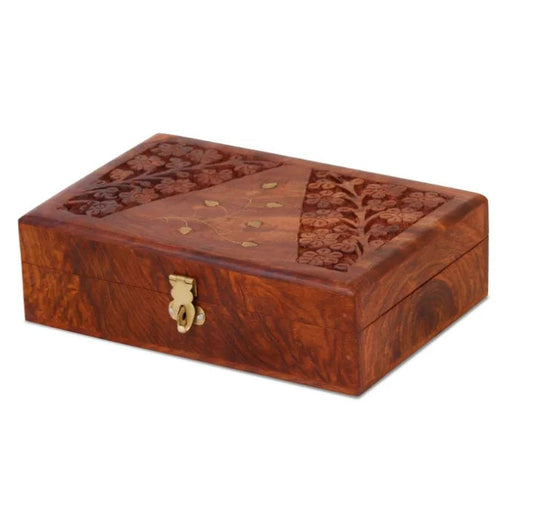 KTM-731731 Wooden Multipurpose Storage Organizer Box for Home, Kitchen, and Office