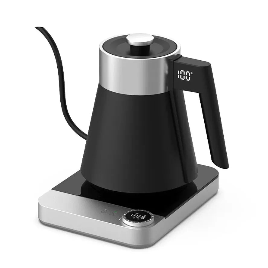KTM-741907 Electric Gooseneck Kettle with Thermostat Control, 1500W Power, 1.8L Capacity, Plastic Material, Automatic Shut-Off
