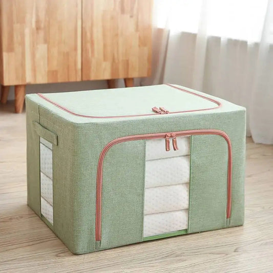 KTM-750483 Waterproof Oxford Steel Storage Box for Seasonal Clothing and Toy Storage