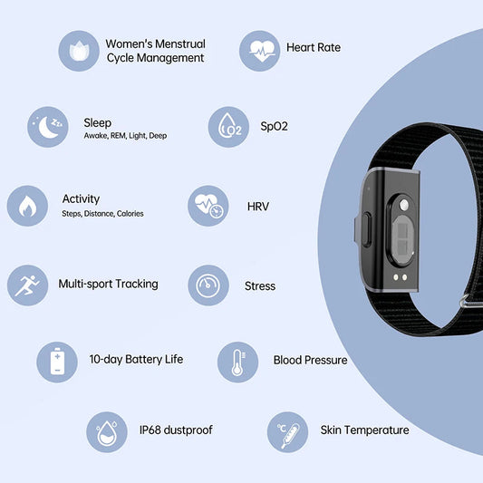 KTM-754515 Bluetooth Fitness Tracker Smart Bracelet for Men and Women with App Integration
