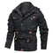 KTM-757267 Mens Winter Iacket Coat Quilted Jacket With Turtleneck Slim Fit and Warm Insulation Plush Standing Collar Men's Coats