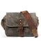 KTM-760595 Waterproof Oil Wax Canvas DSLR Camera Bag for Men - Multi-functional Retro Shoulder Bag