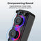 KTM-787155 Portable 60W Karaoke Speaker with LED Light, Super Bass, TWS, and 13000mAh Battery for Party Use