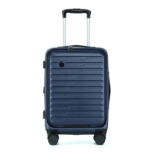 KTM-787219 Lightweight ABS PC Aluminium Trolley Case Travel Spinner Suitcase with Wheels