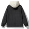 KTM-787859 Fashion Man Coat Casual Oversized Sports Design Long Canvas Jacket Zipper Closure Suede Jacket Man
