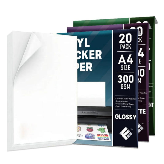 KTM-802195 Custom Printable Matte A4 and Glossy A3 Waterproof Inkjet Vinyl Sticker Paper
