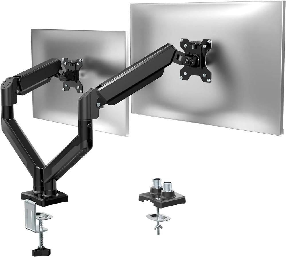 KTM-804883 Adjustable Gas Spring Monitor Arm for 10-22kg Displays, VESA Mount Compatible for Screens Up to 32 Inches