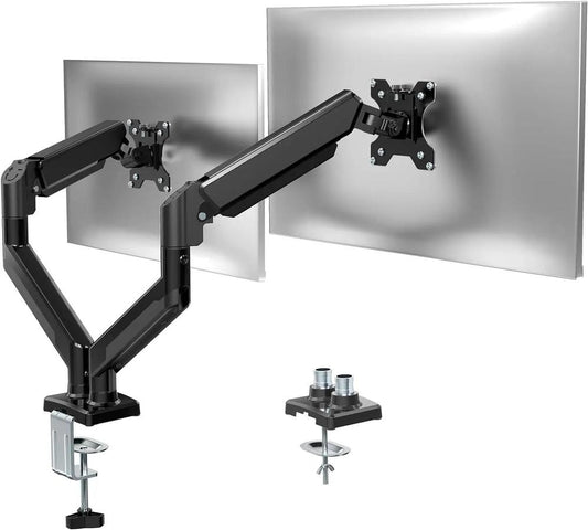 KTM-804883 Adjustable Gas Spring Monitor Arm for 10-22kg Displays, VESA Mount Compatible for Screens Up to 32 Inches