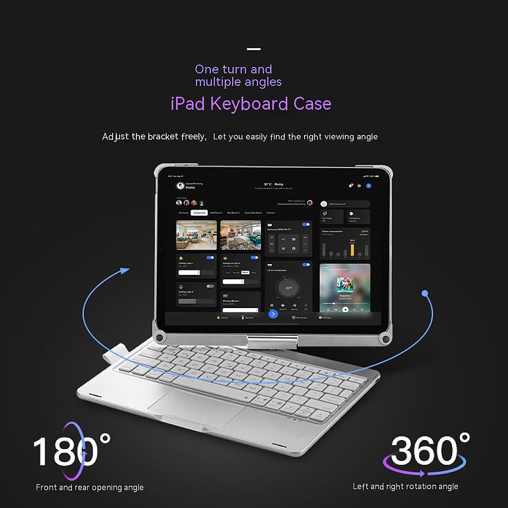 KTM-813139otatable iPad Keyboard Case with Power Bank