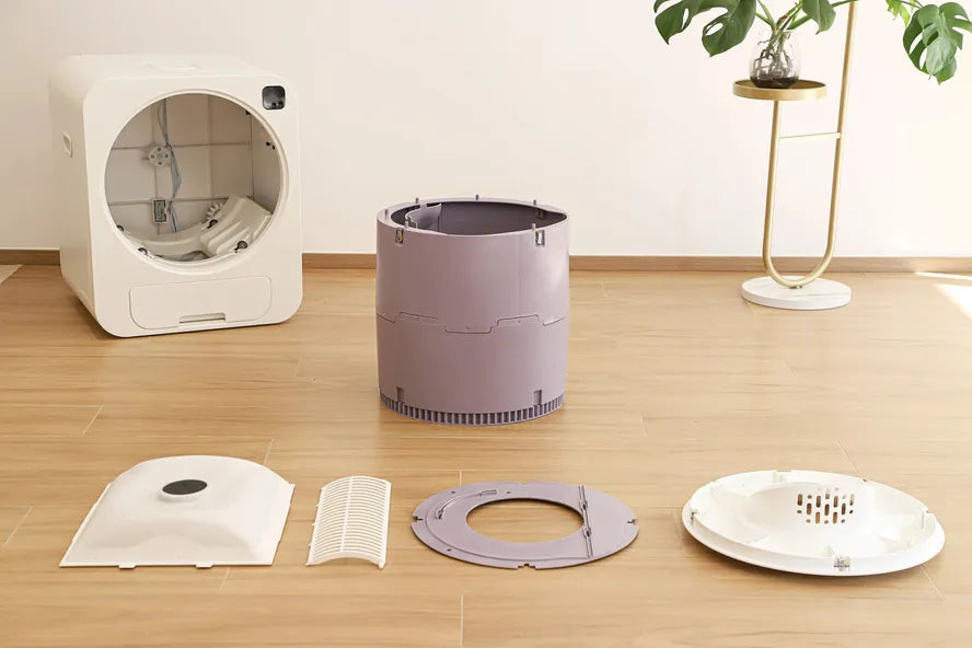 KTM-816723 Smart Automatic Cat Litter Box with WiFi App Control and Self-Cleaning Feature