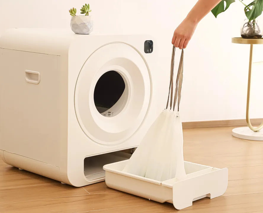 KTM-816723 Smart Automatic Cat Litter Box with WiFi App Control and Self-Cleaning Feature