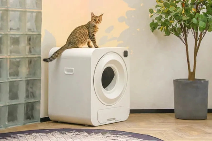 KTM-816723 Smart Automatic Cat Litter Box with WiFi App Control and Self-Cleaning Feature