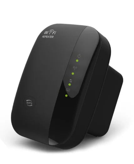 KTM-818259 Wireless Wi-Fi Extender and Signal Booster for Enhanced Coverage Up to 300m, Compatible with UK, EU, AU, US Sockets