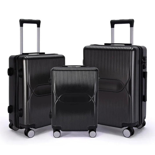 KTM-819923 Aluminium Trolley Hard Shell Suitcase Travel Set - 3 Pieces
