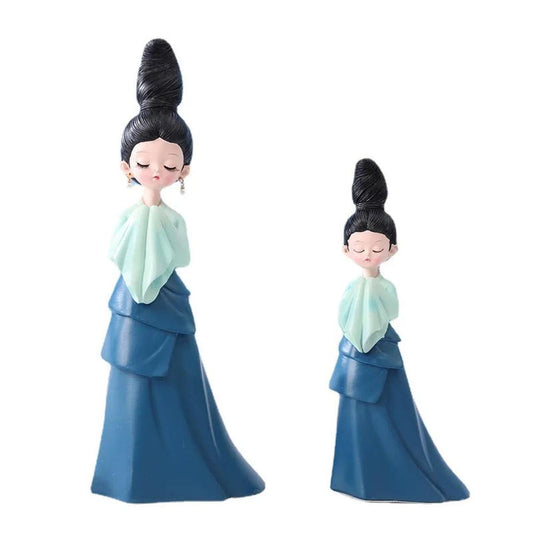 KTM-820179 Antique Inspired PVC Action Figure of Chinese Beauty Lady