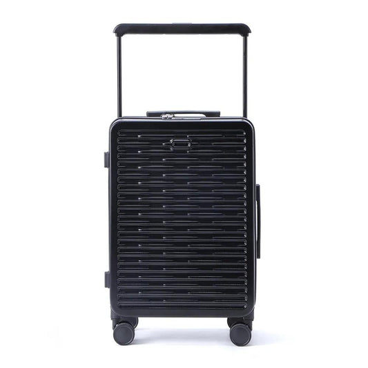 KTM-830419 Custom Logo Wide Aluminium Trolley Handle PC Travel Luggage Suitcase Set