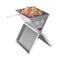 KTM-832851 Stainless Steel Portable Indoor Barbecue Grill for 2-3 Persons with Tube Burners