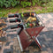 KTM-832851 Stainless Steel Portable Indoor Barbecue Grill for 2-3 Persons with Tube Burners