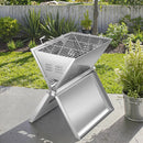 KTM-832851 Stainless Steel Portable Indoor Barbecue Grill for 2-3 Persons with Tube Burners