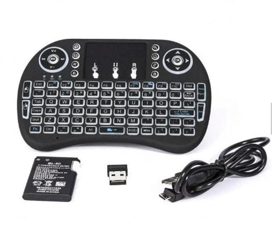 KTM-853395 Compact Wireless Keyboard with Touchpad and 2.4GHz Air Mouse Functionality