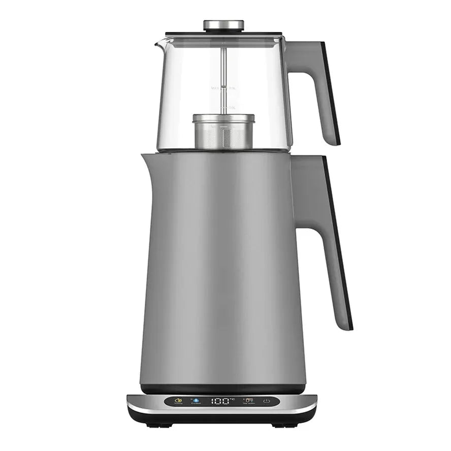 KTM-861779 Digital Glass Electric Tea Thermos Flask 2.7L with Temperature Control and Boil-Dry Protection
