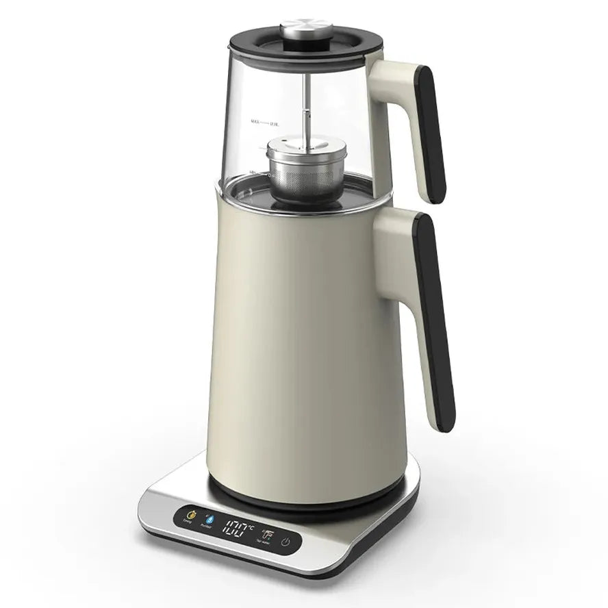 KTM-861779 Digital Glass Electric Tea Thermos Flask 2.7L with Temperature Control and Boil-Dry Protection