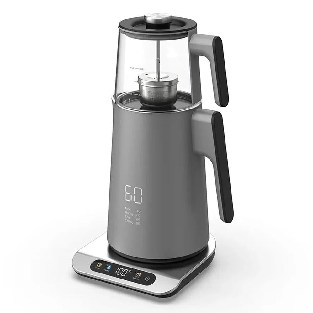 KTM-861779 Digital Glass Electric Tea Thermos Flask 2.7L with Temperature Control and Boil-Dry Protection
