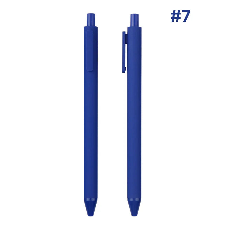 KTM-864979 Custom Logo Printed Retractable Ballpoint Pen with Soft Rubber Grip in Multiple Colours