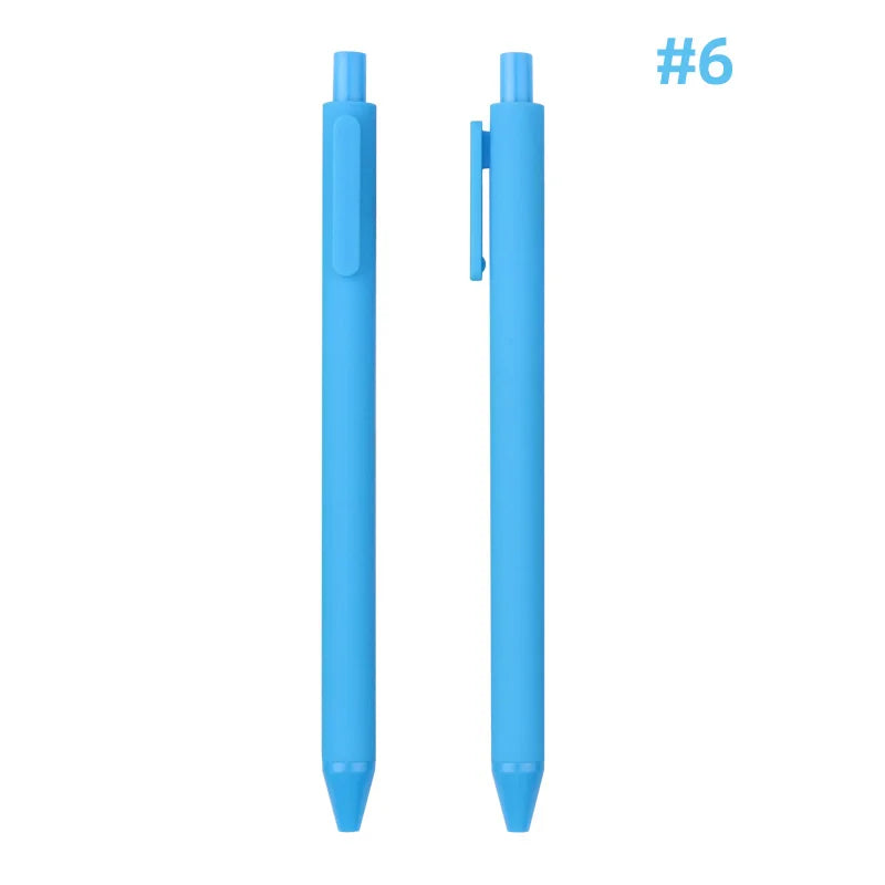 KTM-864979 Custom Logo Printed Retractable Ballpoint Pen with Soft Rubber Grip in Multiple Colours