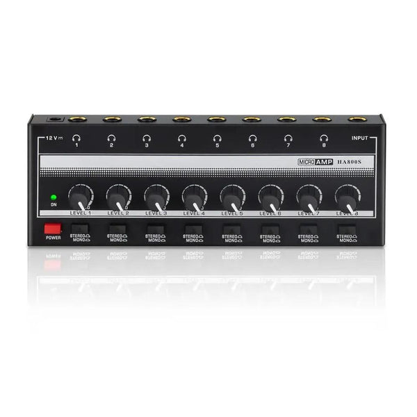 KTM-875155 Low Noise Mini Stereo/Mono Headphone Amplifier with One-Key Switch for Home and Car Use