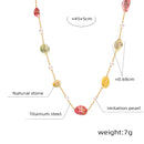 KTM-878547 2024 Fashion Designer Freshwater Pearl Necklaces Bracelets Sets Women 316L Stainless Steel Coffee Bean Chain Waterproof Necklace