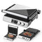 KTM-882963 Digital Glass Surface Smokeless Indoor Panini Grill - 180 Degrees Opening Contact Toaster