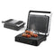 KTM-882963 Digital Glass Surface Smokeless Indoor Panini Grill - 180 Degrees Opening Contact Toaster