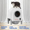 KTM-893395 Automatic Self-Cleaning Cat Litter Box with Video Monitor and App Control, 68L Capacity, Easy to Clean, Made of PP Material