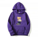 KTM-893459 Customized Men's Bear Sweatshirt Autumn and Winter Hooded Fashion Pullover Sweatshirt Sports Casual Printed Peplum Jacket